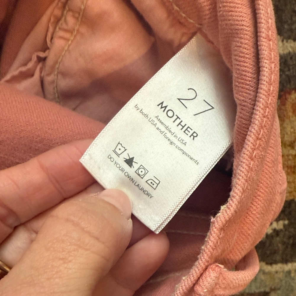 MOTHER Women's Pink Dazzler Ankle Jeans - Picture 5 of 5